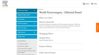 
                            5. World Neurosurgery Editorial Board - Journals - Elsevier