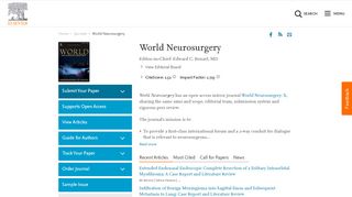 
                            1. World Neurosurgery - Journal - Elsevier