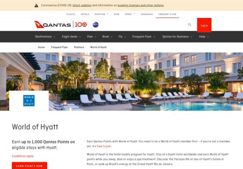 
                            6. World of Hyatt - Hotel Loyalty Program | Qantas Points
