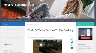 
                            7. World Of Tanks Crashes To The Desktop - Personal Computer Fixes