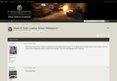 
                            2. World Of Tanks Loading Screen Wallpapers? - General Discussion ...