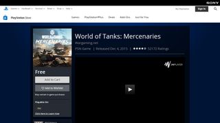 
                            7. World of Tanks: Mercenaries on PS4 | Official PlayStation™Store US