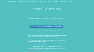 
                            9. World of Tanks Ping Test - Deepfocus.io