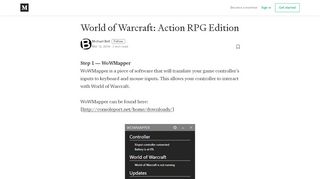 
                            12. World of Warcraft: Action RPG Edition – Michael Bell – Medium