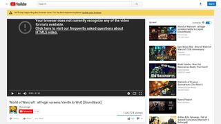 
                            3. World of Warcraft : all login screens Vanilla to WoD [Soundtrack ...