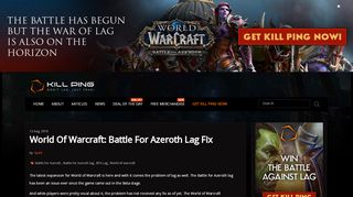 
                            12. World Of Warcraft: Battle For Azeroth Lag Fix - Kill Ping