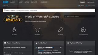 
                            2. World of Warcraft - Blizzard Support - Blizzard Entertainment