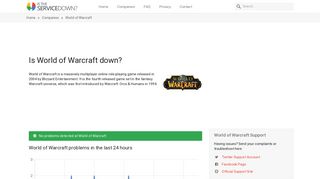 
                            10. World of Warcraft - Is The Service Down?