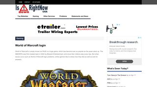 
                            13. World of Warcraft login | Is Down Right Now USA