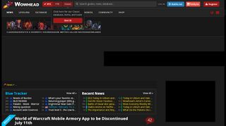 
                            4. World of Warcraft Mobile Armory App to be Discontinued July 11th ...