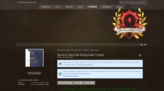 
                            8. World of Warcraft Rising Gods Tooltip - WBB 4 Plugins - Imperiale ...