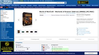
                            13. World of WarCraft - Warlords of Draenor (Add-on) (MMOG) (deutsch ...