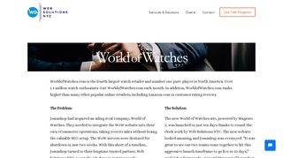 
                            9. World of Watches — Web Solutions NYC