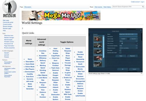 
                            12. World Settings - Space Engineers Wiki