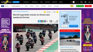 
                            8. World Superbike moves to three-race weekend format - Motorsport.com