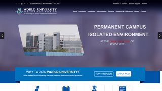 
                            11. World University of Bangladesh