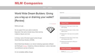 
                            13. World Wide Dream Builders: Giving you a leg up or draining your ...