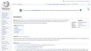 
                            4. WorldCat - Wikipedia bahasa Indonesia, ensiklopedia bebas