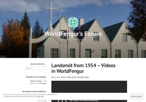 
                            10. WorldFengur's Forum – A forum for communication