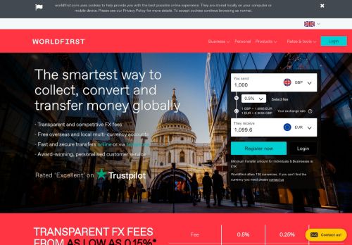 
                            2. WorldFirst | International Currency Exchange Specialists
