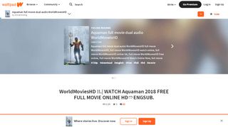 
                            4. ... - WorldMoviesHD !!.| WATCH Aquaman 2018 FREE FULL MOVIE ...