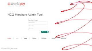 
                            8. Worldpay | HCG Merchant Admin Tool