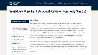 
                            6. Worldpay Merchant Account Review (Formerly Vantiv) - Business Dough