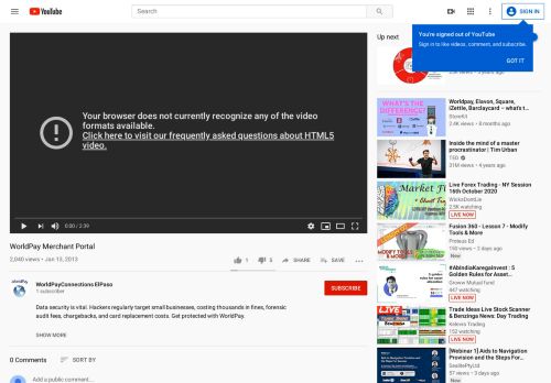 
                            7. WorldPay Merchant Portal - YouTube