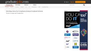 
                            11. Worldpay Security Compliance Analyst Graduate Scheme | graduate ...