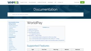 
                            10. WorldPay - WHMCS Documentation