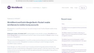 
                            11. WorldRemit and Dutch-Bangla Bank's 'Rocket' enable remittances to ...