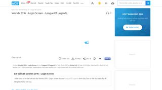 
                            5. Worlds 2016 - Login Screen - League Of Legends - NhacCuaTui