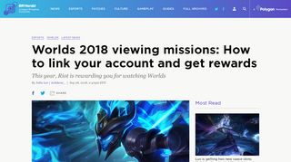 
                            11. Worlds 2018 viewing missions: How to link your account and get ...