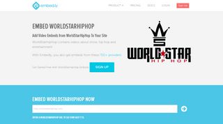 
                            13. WorldStarHipHop Embed Provider | Embedly