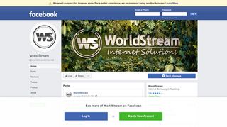 
                            11. WorldStream - Home | Facebook