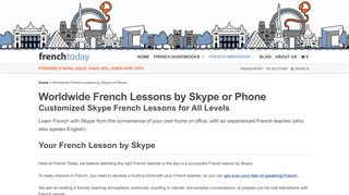 
                            10. Worldwide French Lessons by Skype or Phone • French Today