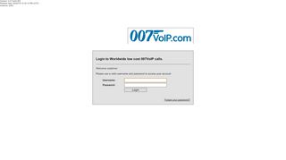 
                            6. Worldwide low cost 007VoIP calls. | Login - VOIP Info Center