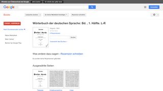 
                            12. Wörterbuch der deutschen Sprache: Bd. , 1. Hälfte. L-R - Google Books-Ergebnisseite