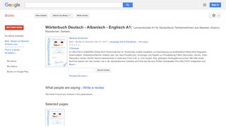 
                            10. Wörterbuch Deutsch - Albanisch - Englisch A1: Lernwortschatz A1 für ...