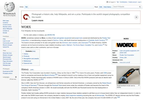 
                            12. WORX - Wikipedia