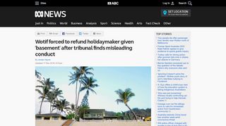 
                            10. Wotif forced to refund holidaymaker given 'basement' after tribunal ...