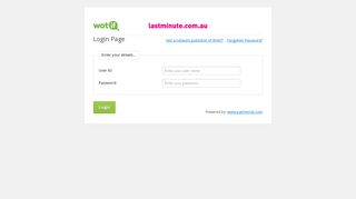 
                            6. Wotif Login Page - Partnerize Login Page