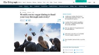 
                            9. Would you try sugar dating to fund your way through university?