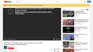
                            3. WoW 8.0.1 & 7.3.5 FPS, Latency, Lag, Disconnect, Long Loading ...