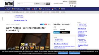 
                            4. WoW: Addons - Bartender (Battle for Azeroth 8.0) - Buffed