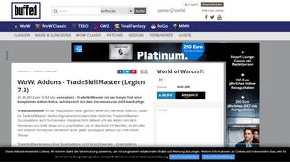 
                            11. WoW: Addons - TradeSkillMaster (Legion 7.2) - Buffed