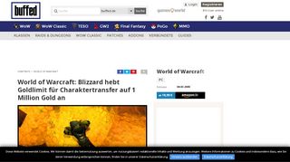 
                            12. WoW: Blizzard hebt Goldlimit für Charaktertransfer auf 1 Million Gold an