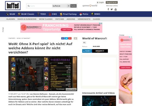 
                            3. WoW: Ohne X-Perl spiel' ich nicht! Auf welche Addons könnt ihr nicht ...