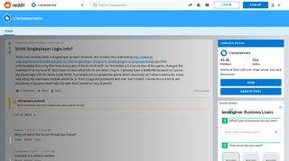 
                            4. WoW Singleplayer Login info? : wowservers - Reddit
