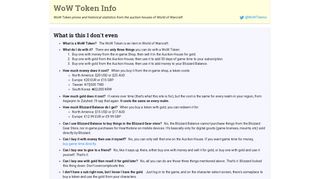 
                            6. WoW Token Info